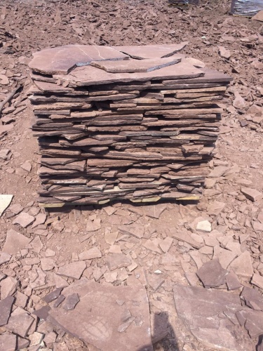 Плитняк лемезит бордовый для цоколя 1,5-2 см купить в Республике Мордовия