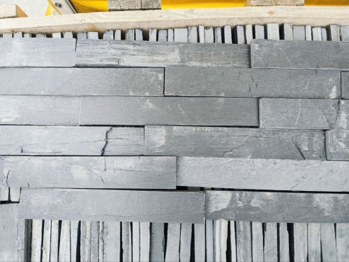 Плитка чёрная из натурального камня фасадная 30 см * 5 см, толщина 7 мм -30 мм купить в Республике Мордовия