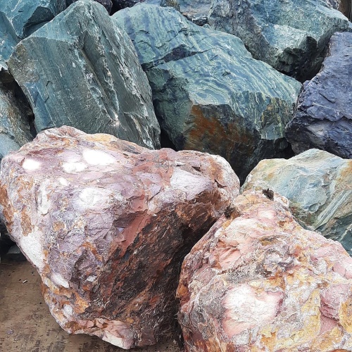 Ландшафтные глыбы красно-фиолетовые 200-1000 килограмм купить в Республике Мордовия