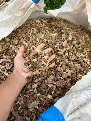 Златолит персиковый декоративная каменная крошка купить в Республике Мордовия