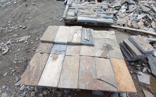 Плитка пилёная златолит Уральский для цоколя, отмостки купить в Республике Мордовия